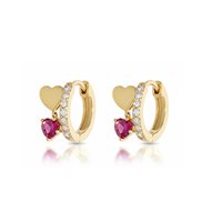Boucles d'oreilles Cuori Milano Femme in Argent 25340396